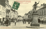 Remiremont. - La Grande-Rue - Statue du Volontaire